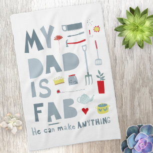My Dad is Fab Tea Towel