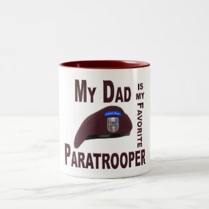 My Dad is my Favourite Paratrooper Two-Tone Coffee Mug