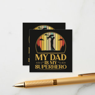 My Dad is My Super Hero Enclosure Card