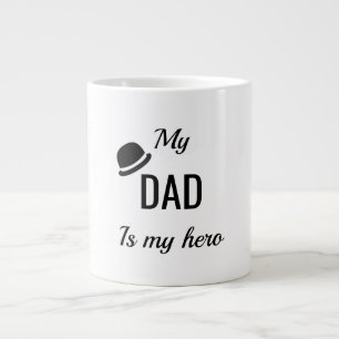 My dad is my super hero fathers day coffee mugs
