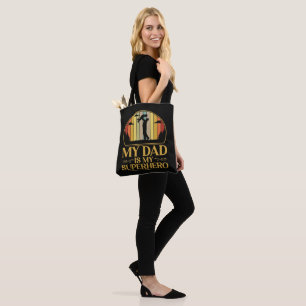 My Dad is My Super Hero Tote Bag
