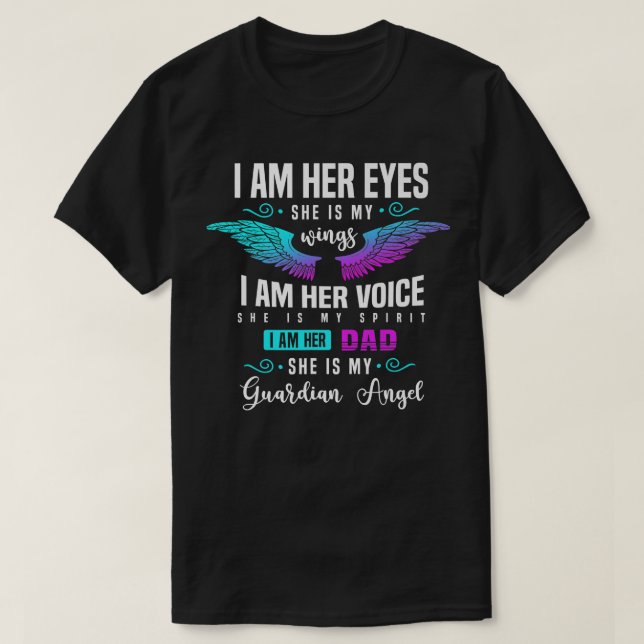 My dad is the guardian angel who watches over Chri T-Shirt (Design Front)