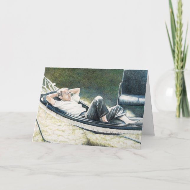 "My Dad" Original Art Reproduction Greeting Card (Front)