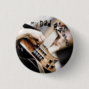 My Dad Rocks 3 Cm Round Badge