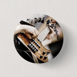 My Dad Rocks 3 Cm Round Badge