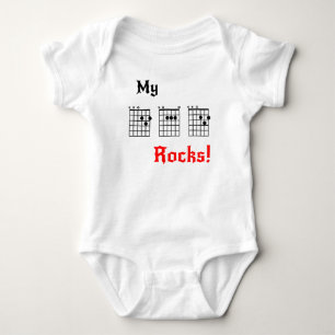 My DAD Rocks! Baby Bodysuit