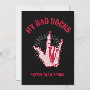 My Dad Rocks Better Than Yours Father's Day Card