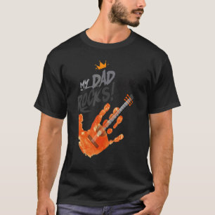 My Dad Rocks Handprint Craft Fathers Day T-Shirt