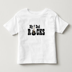 "My Dad Rocks!" with Electric Guitar Toddler T-Shirt