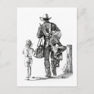 My Dad´s a Cowboy Postcard