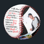 My Dad Thank You For Teaching Me Baseball 4 Photos<br><div class="desc">To My Dad Thank You For Teaching me to catch and throw the time we spend playing together means more than you know to remember these days I made you this ball. so you never forget when my hand was this small. - Personalised Custom Gift To My Dad From Son...</div>