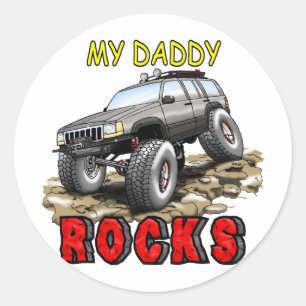 My_Daddy_Daddy_Rocks_ZJ Classic Round Sticker