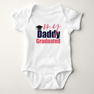My daddy graduated baby bodysuit