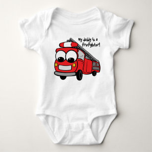 My daddy is a firefighter - baby baby bodysuit