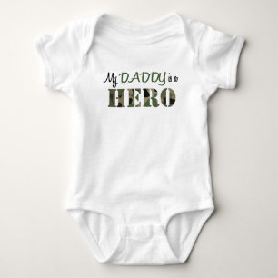 My DADDY is a HERO Baby Bodysuit