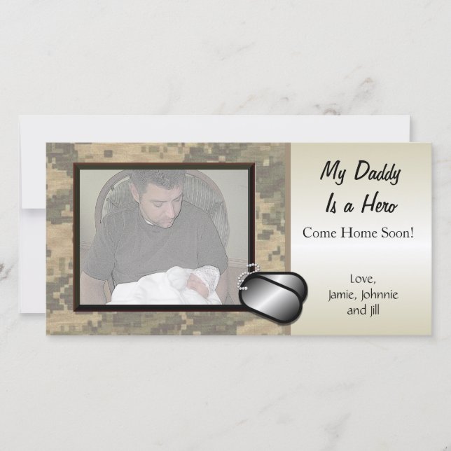 My Daddy Is a Hero Custom Military (Front)