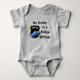 My Daddy Is A Police Officer Baby Bodysuit