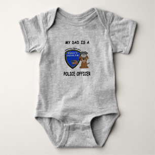 My Daddy Is A Police Officer Baby Bodysuit
