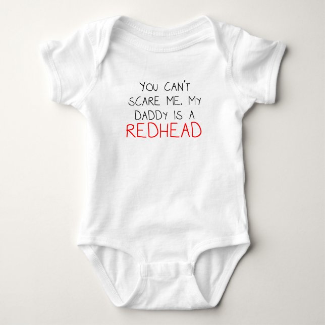 My Daddy Is A Redhead Baby Bodysuit (Front)