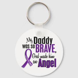 My Daddy Is An Angel Pancreatic Cancer Key Ring