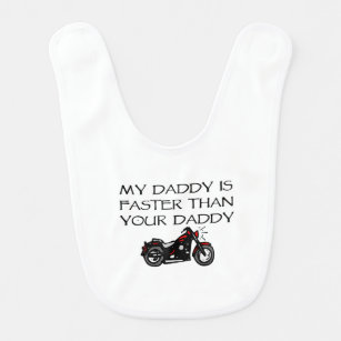 my daddy is faster bib