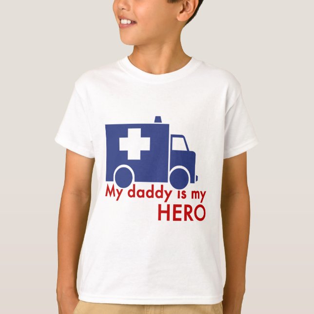 My Daddy Is My Hero T-Shirt (Front)