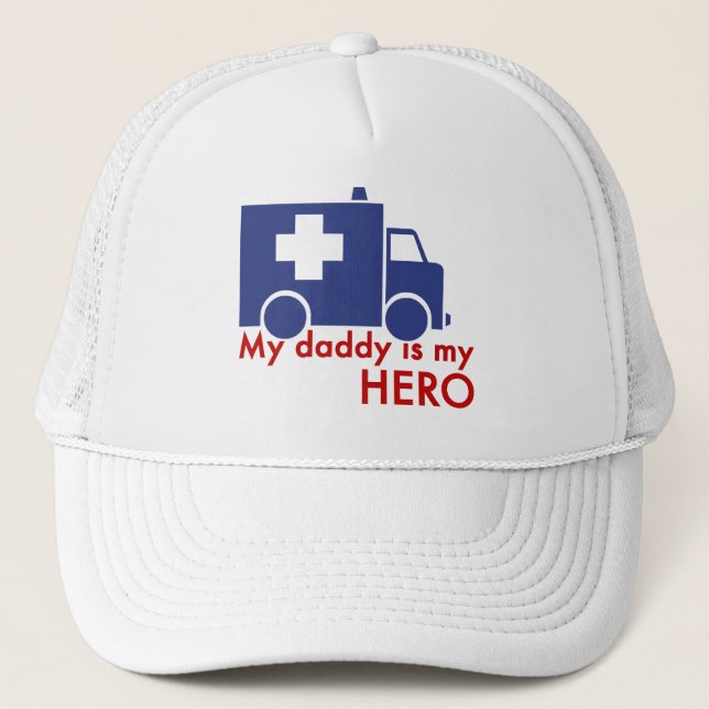 My Daddy Is My Hero Trucker Hat (Front)