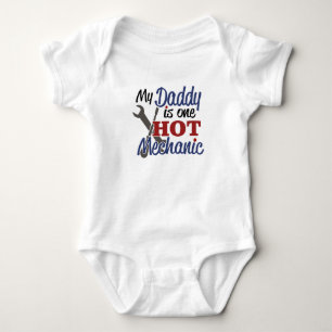 My Daddy is one hot mechanic Baby Bodysuit