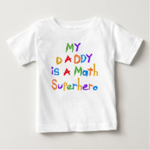 My Daddy Math Superhero T-shirts and Gifts