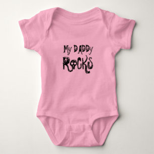 My Daddy Rocks Baby Bodysuit