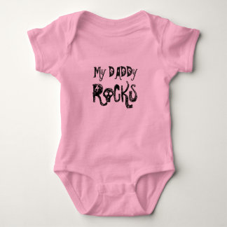 My Daddy Rocks Baby Bodysuit