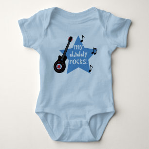 My Daddy Rocks Baby Bodysuit