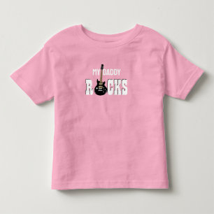 "My Daddy Rocks!" with electric guitar Toddler T-Shirt