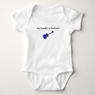 'My Daddy's a Rockstar!' Infant Romper Baby Bodysuit