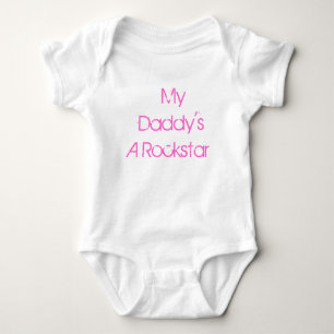 My Daddy's A Rockstar one piece outfit Baby Bodysuit