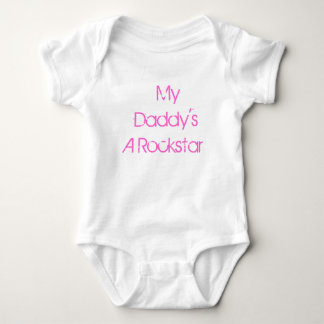 My Daddy's A Rockstar one piece outfit Baby Bodysuit