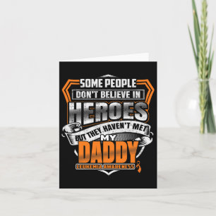 My Daddy's Fight Is My Fight Leukaemia Awareness Card