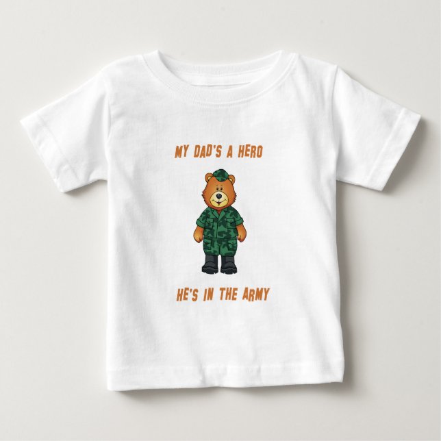 My Dad's A Hero Infant Shirt (Front)