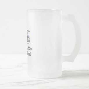 My Dad's Cool Helicopter Frosted Glass Beer Mug