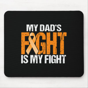 My Dads Fight is My Fight Leukaemia Awareness Fath Mouse Mat