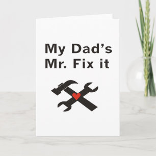 My Dad's Mr. Fix It Card