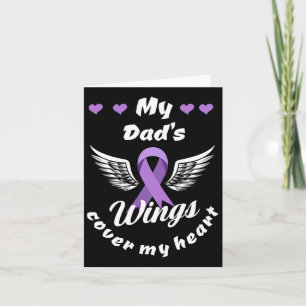 My Dad's Wings Cover My Heart Overdose Awareness Card