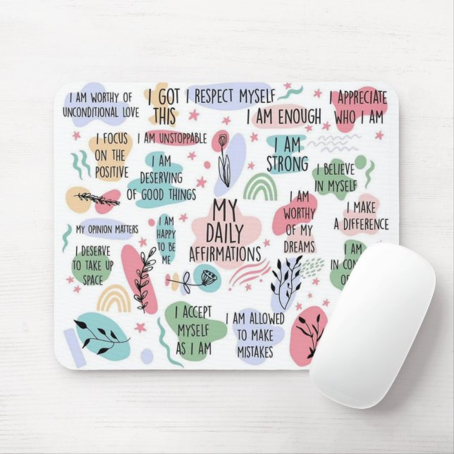 My Daily Affirmations Mouse Mat (With Mouse)
