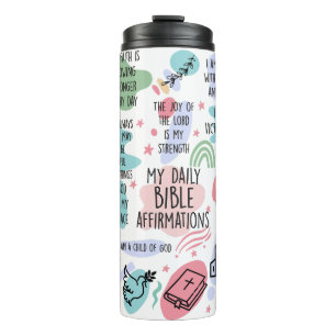 My Daily Bible Affirmations Beverage Tumbler