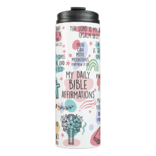 My Daily Bible Affirmations Beverage Tumbler