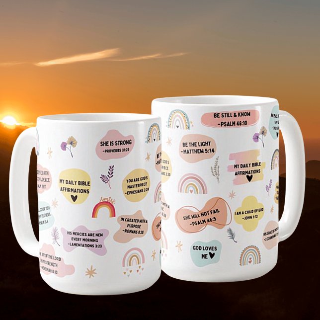 My Daily Bible Affirmations Ceramic Mug (Creator Uploaded)