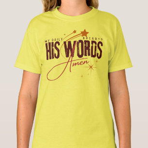 My Daily Bread - Spiritual Prayer Jesus Yellow T-Shirt