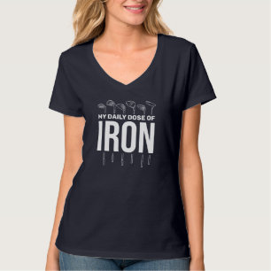 My Daily Dose of Iron Men's Golf Funny Retirement T-Shirt