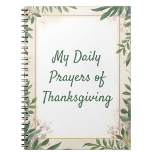 My Daily Prayers of Thanksgiving Journal
