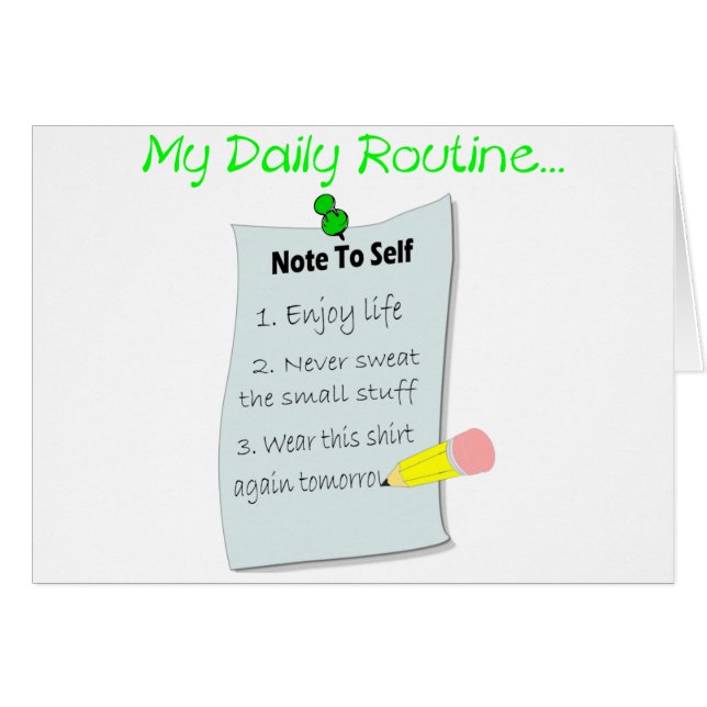 My Daily Routine (Front Horizontal)